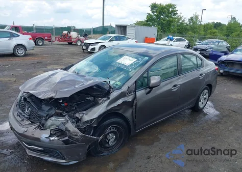 2013 Honda Civic Lx from USA, damaged, VIN 19XFB2F52DE292217